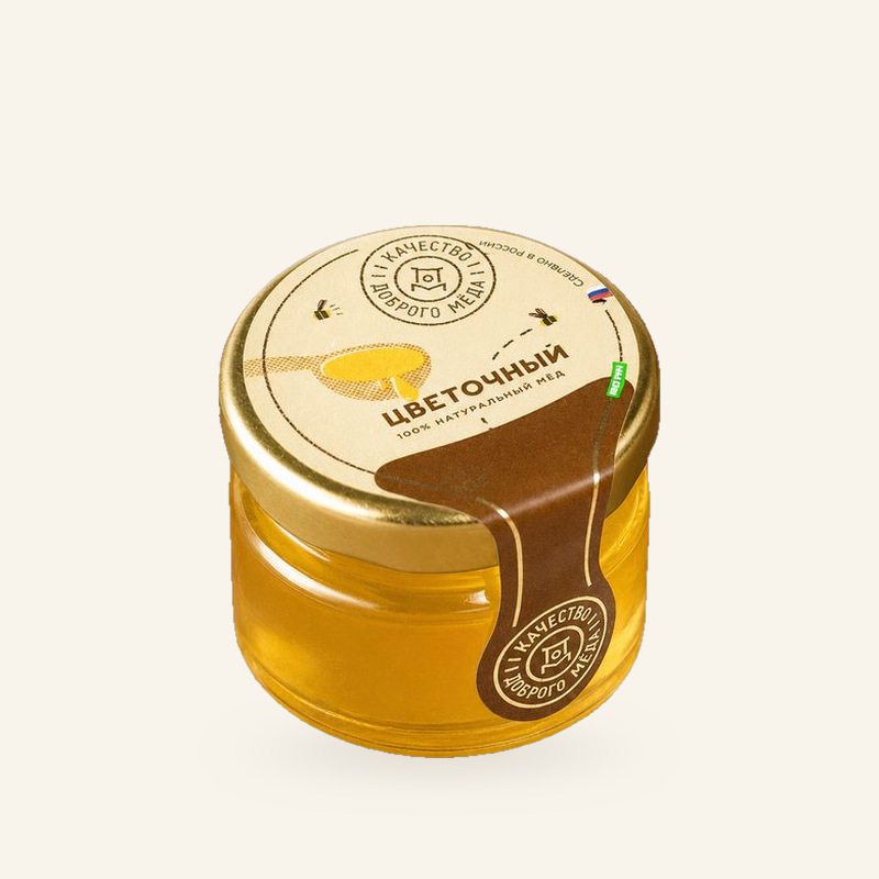 Цветочный мёд 30 г — фасованный мёд оптом